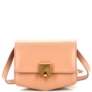 Alaia Le Papa Crossbody Bag Leather Small Neutral